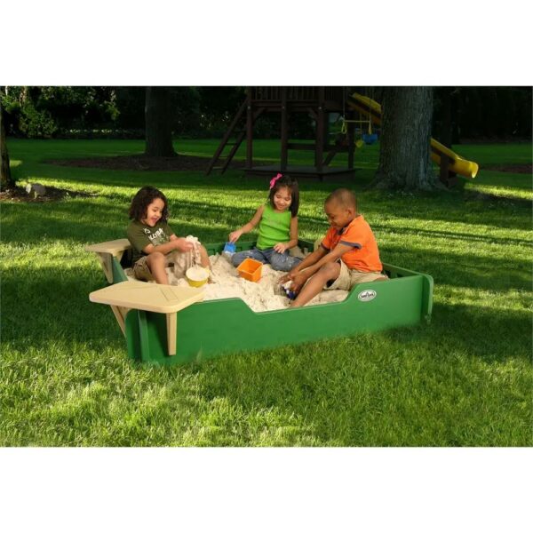 Sandbox 5'X5' with Seats and Cover included - Image 3