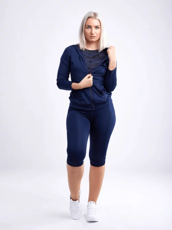 Mid-Rise Capri Fitness Leggings with Side Pockets - Image 23